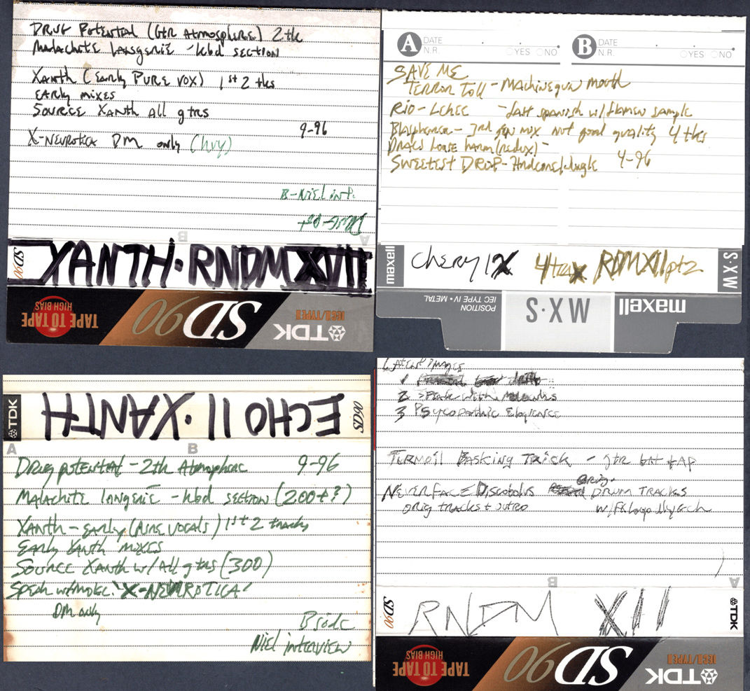Scanned cassette archive image: 1996 Random Musics07
